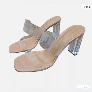 Zara Transparent Heel Sandals